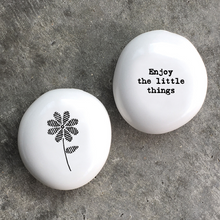 Load image into Gallery viewer, East of India Sentiment Porcelain Pebbles - 12 Options
