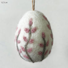 Load image into Gallery viewer, East of India Floral Felt Egg Easter Decs - 4 colours
