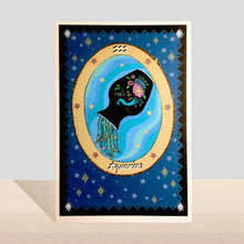 Load image into Gallery viewer, Rosie Wonders Zodiac Cards - Aquarius
