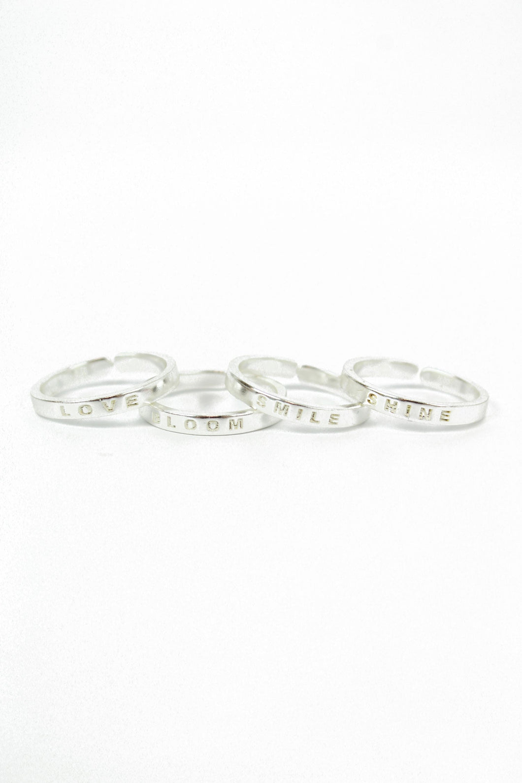 My Doris Quote Rings - Silver & Gold