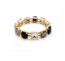Load image into Gallery viewer, Round-Cut Gold Jewell Stretch Bracelet - 2 Colours
