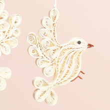 Load image into Gallery viewer, Quilled Dove Christmas Decoration
