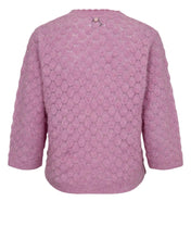 Load image into Gallery viewer, NÜMPH Nuriette Leaf Pointelle Pullover - Pink
