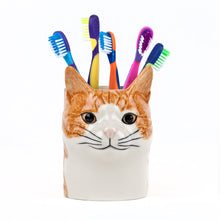Load image into Gallery viewer, Quail Cat Pencil Pot - Squash
