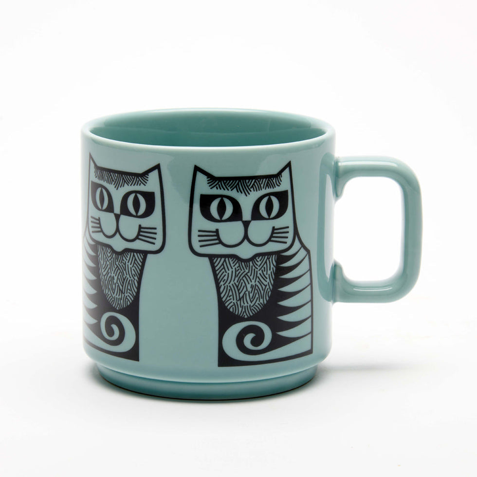 Hornsea Teal Cat Mug