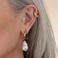 Load image into Gallery viewer, Scream Pretty / Hannah Martin Pearl Huggie Earrings
