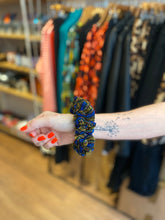 Load image into Gallery viewer, Black Colour DK Sanni Big Glitter Scrunchie
