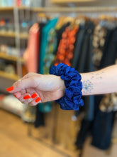 Load image into Gallery viewer, Black Colour DK Sanni Big Glitter Scrunchie
