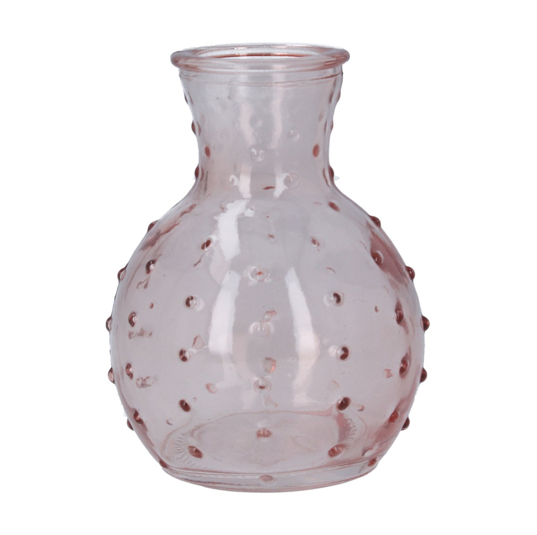 Gisela Graham Pink Mini Dimple Vase