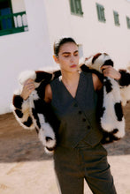 Load image into Gallery viewer, B Young Bemio Cow Print Coat
