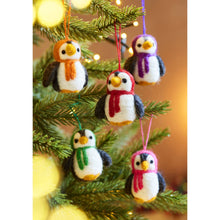 Load image into Gallery viewer, Felt Penguin Decorations - 5 Colours
