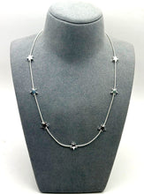 Load image into Gallery viewer, Short Snake Chain Necklace with Stars - Gold or Silver
