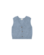 Load image into Gallery viewer, Grace &amp; Mila Knitted Waistcoat - Light Blue
