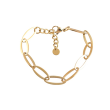 Load image into Gallery viewer, Oval Links Bracelet - Gold or Silver
