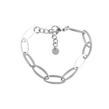 Load image into Gallery viewer, Oval Links Bracelet - Gold or Silver
