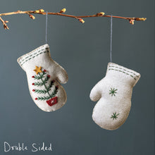 Load image into Gallery viewer, East of India Felt Embroidered Mitten - 3 Colours

