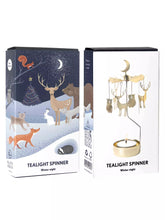 Load image into Gallery viewer, Tea light Spinner Winter Night
