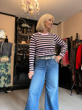 Load image into Gallery viewer, NÜMPH Pink &amp; Navy Stripe Jumper
