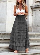Load image into Gallery viewer, Tiered Tulle Skirt - Grey
