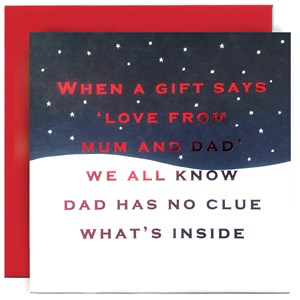 Susan O’Hanlon Dad Has No Clue  - Greetings Card