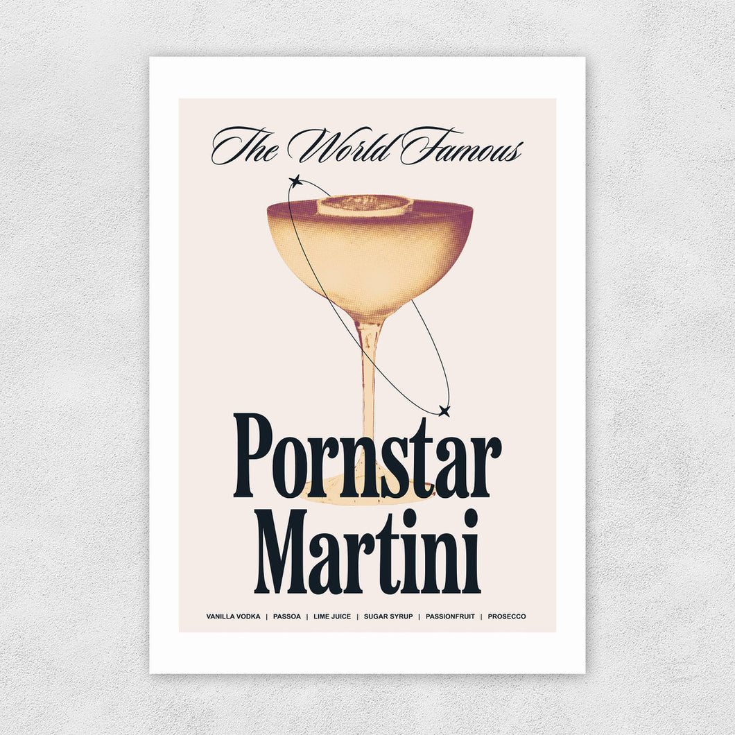 Pornstar Martini - A3 Print (unframed)