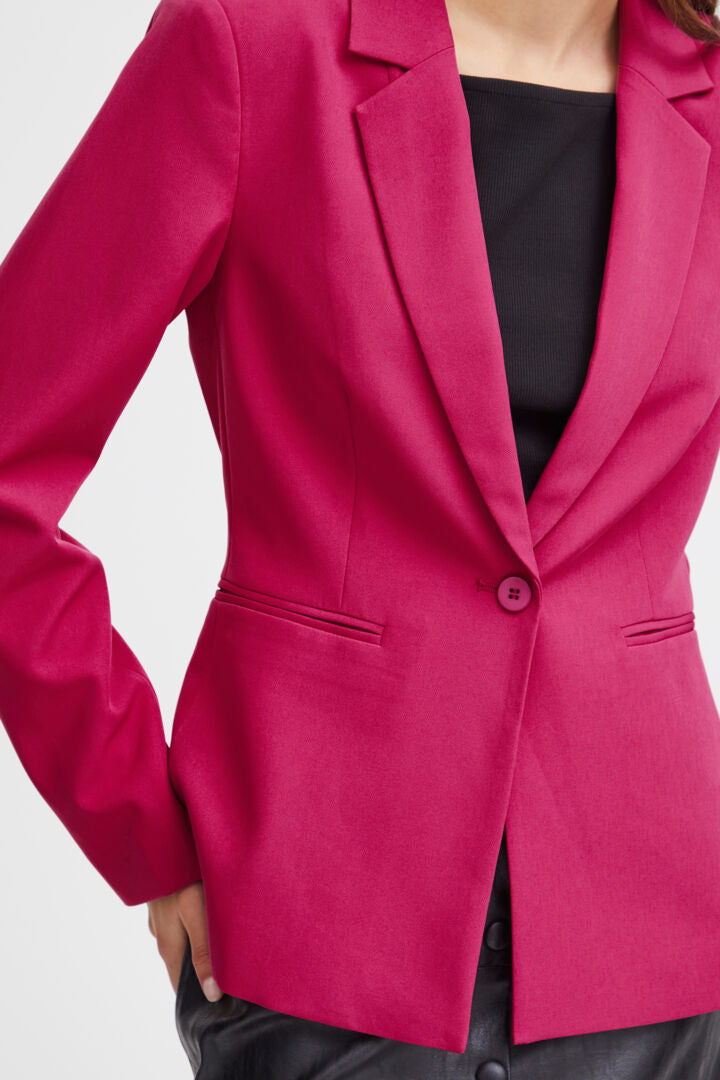 ICHI Lexi Festival Fushia Blazer