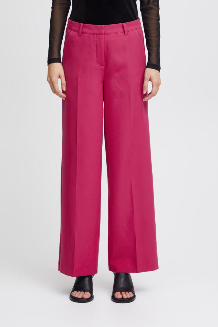 ICHI Lexi Festival Fushia Trousers