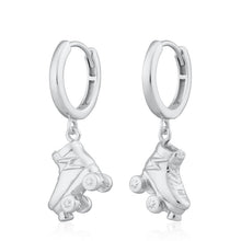 Load image into Gallery viewer, Scream Pretty Roller Skate Hoop Earrings (comes in Gold Plated or Silver Plated)
