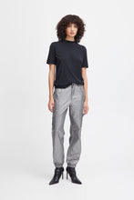 Load image into Gallery viewer, ICHI Jovie Silver Cargo Trousers
