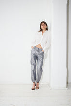 Load image into Gallery viewer, ICHI Jovie Silver Cargo Trousers
