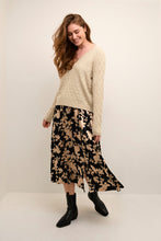 Load image into Gallery viewer, Culture Brima Sand/Gold Lurex Knit Jumper
