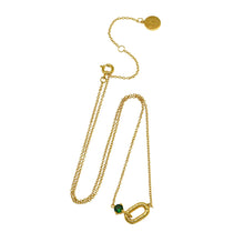 Load image into Gallery viewer, Amelia Scott Alma Oval Emerald Necklace
