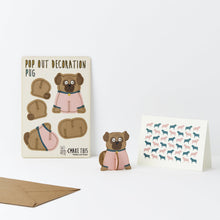 Load image into Gallery viewer, Pop Out Pug Dog Decoration Card
