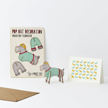 Load image into Gallery viewer, Pop Out Miniature Schauzer Decoration Card
