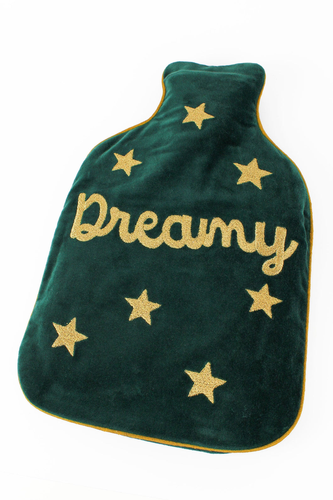 Green Velvet Dreamer Hot Water Bottle