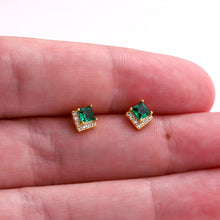 Load image into Gallery viewer, Attic Creations Message Bottle Earrings - ‘You Are A Gem’ Green
