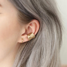 Load image into Gallery viewer, Lisa Angel Long Hammered Ear Cuff - Gold
