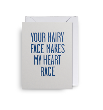 Hairy Face - Mini Card