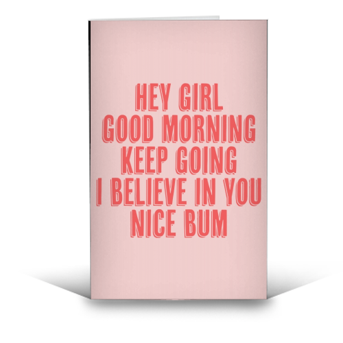 Hey Girl Nice Bum Card