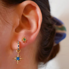 Load image into Gallery viewer, Amelia Scott Nova North Star Huggie Earrings - Gold
