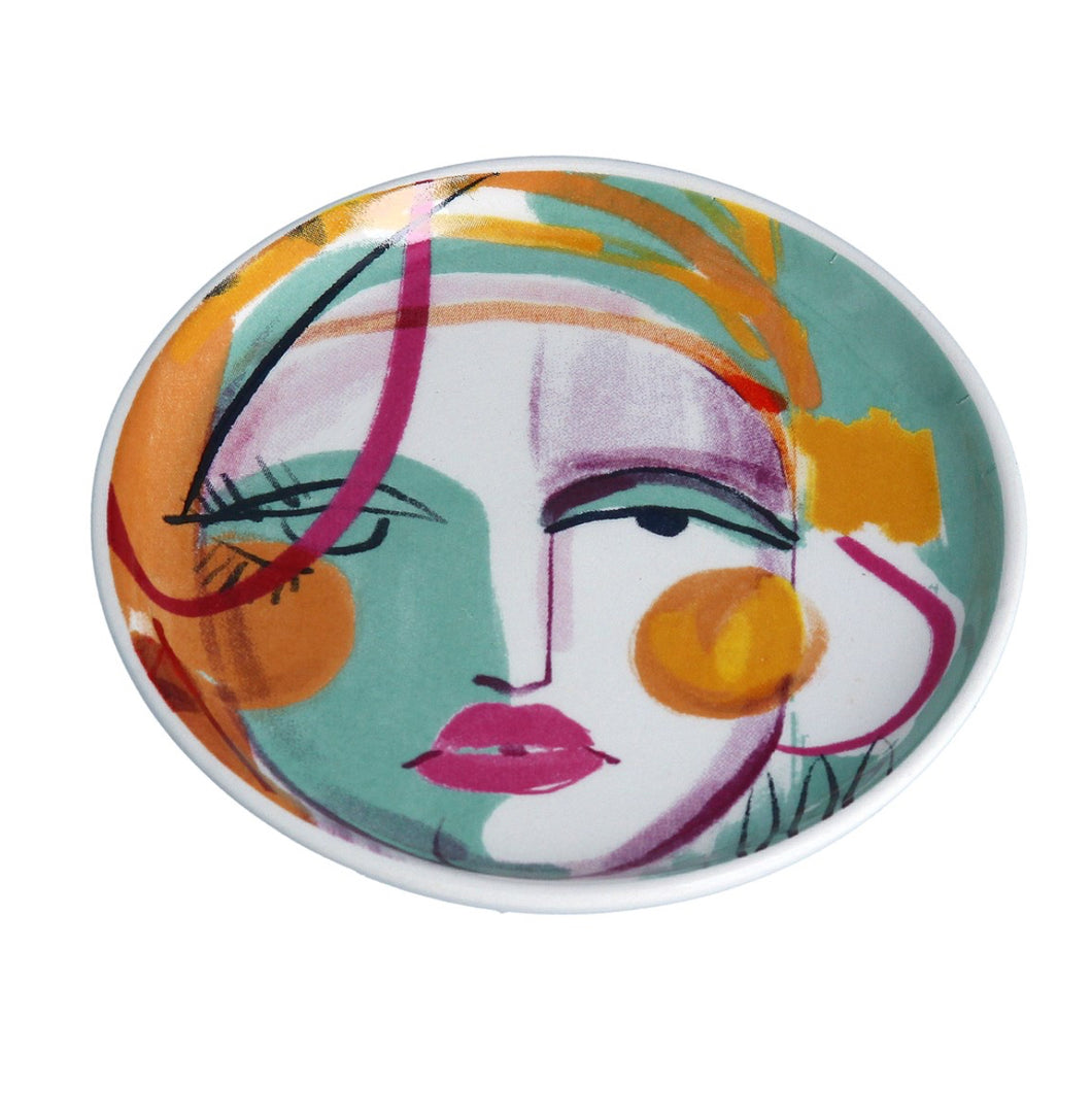 Gisela Graham Pop Art Face Trinket Dish