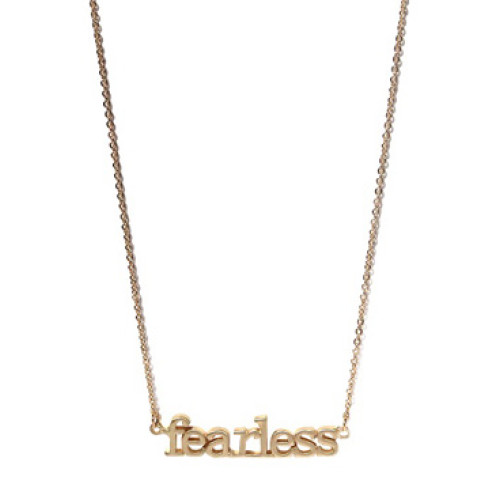 Fearless Pendant Necklace - Silver / Gold