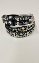 Load image into Gallery viewer, Studded Slim Belt - Pewter
