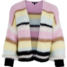Load image into Gallery viewer, Black Colour Pastel Striped Cardigan
