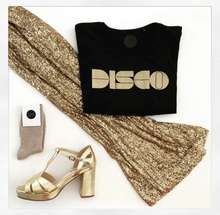Load image into Gallery viewer, Disko Kids DISCO Tshirt Black &amp; Gold
