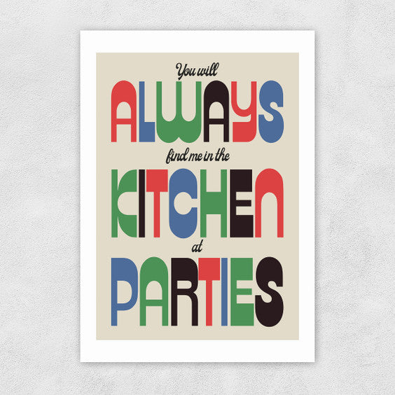 Parties - A3 Print (unframed)