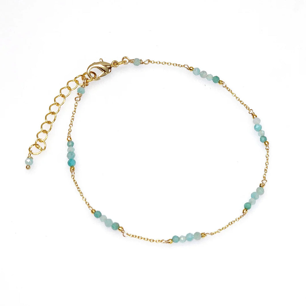 Annabella Moore Gemstone Bracelet in a Bottle Amazonite