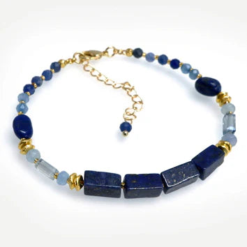Annabella Moore Blue Sandstone Bracelet in a Bottle