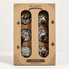 Load image into Gallery viewer, 6 Mouth-Blown Handpainted Glass Baubles
