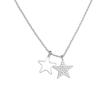 Load image into Gallery viewer, Twin Star Necklace - Gold &amp; Silver

